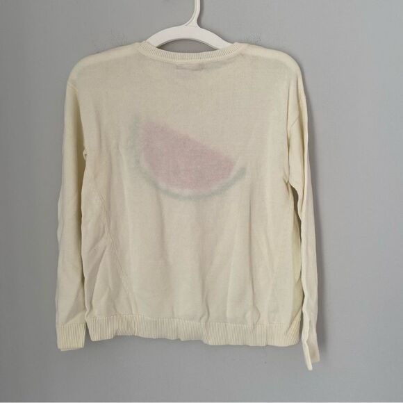 Aqua Girl’ Long Sleeve Watermelon Knit Crew Neck Sweater - Picture 5 of 5